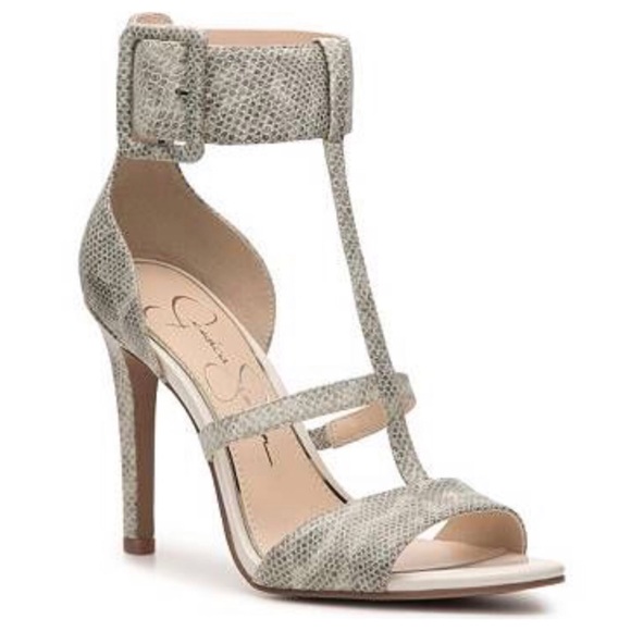 Jessica Simpson Shoes - JESSICA SIMPSON Blare Reptile Strappy Sandals Heel